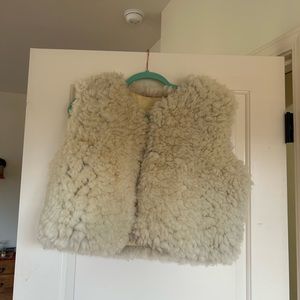 Hollowbone sheepskin vest OSFA